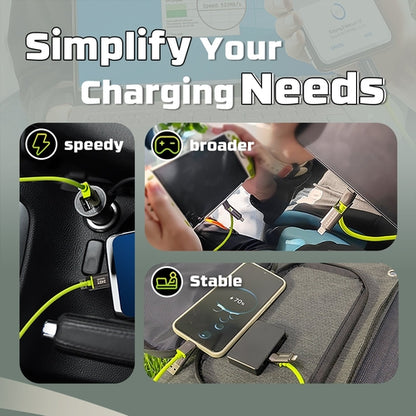 Powerwin PWC240 240W 4-in-1 Fast Charging Cable | PD3.1 USB-C